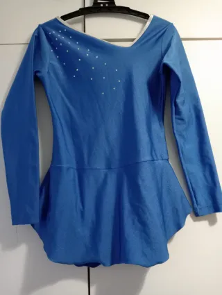 Maillot patinaje artístico azul