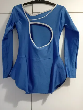 Maillot patinaje artístico azul