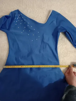 Maillot patinaje artístico azul