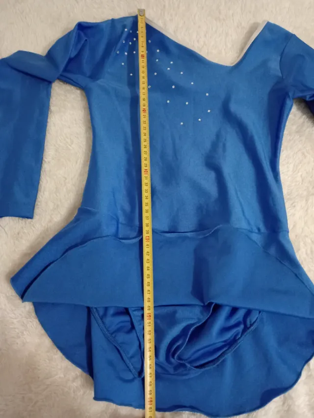 Maillot patinaje artístico azul