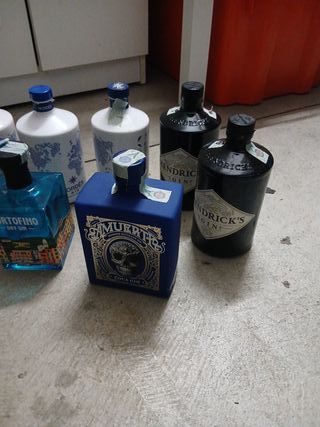 Bottiglie di Gin decorative