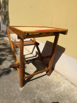 Banco scuola pieghevole vintage