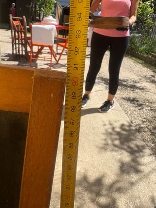 Banco scuola pieghevole vintage