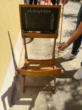 Banco scuola pieghevole vintage