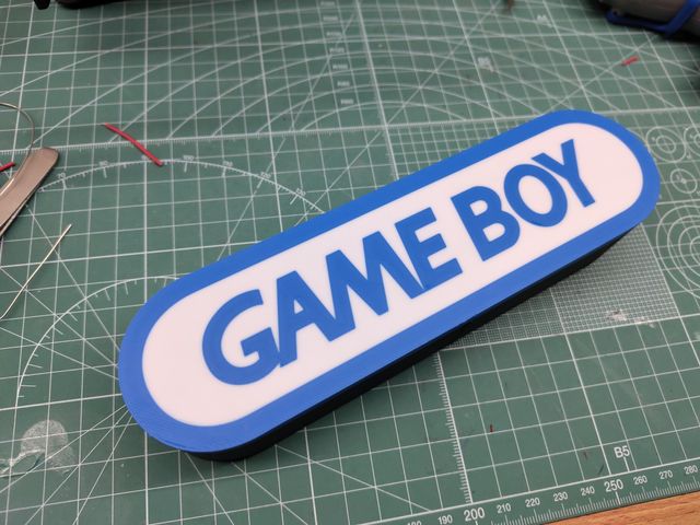 Luz LED Logo Game Boy Nintendo
