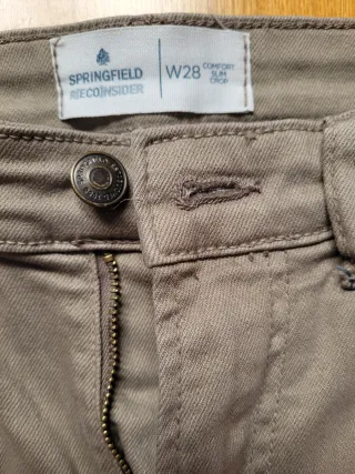 Vaquero slim crop gris Springfield