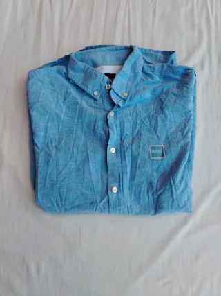 Camicia Hugo BOSS Uomo azzurro