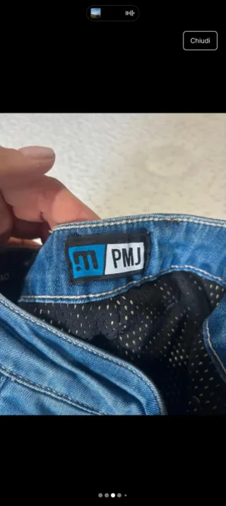 Jeans donna PMJ con protezioni moto