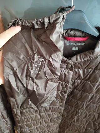 Plumas Uniqlo Mujer Ultra Ligero Marrón chocolate 