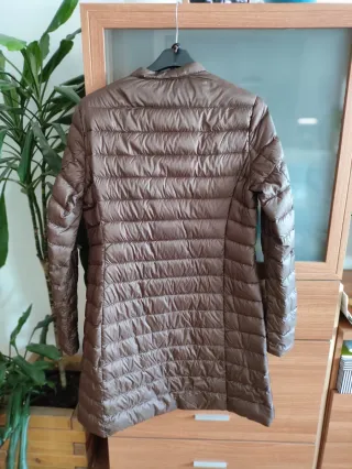 Plumas Uniqlo Mujer Ultra Ligero Marrón chocolate 