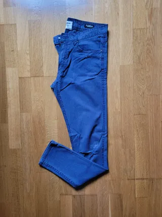 Vaqueros Skinny Fit Azul Marino Pull & Bear