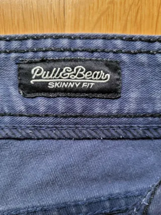 Vaqueros Skinny Fit Azul Marino Pull & Bear