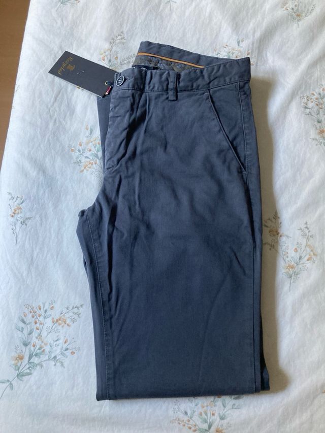 Pantalones Chinos G-Star Azul Marino Talla 40