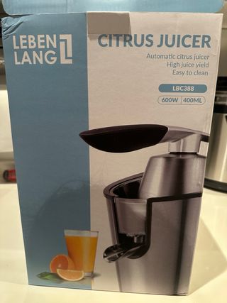 Exprimidor Eléctrico de naranjas LEBENLANG 600W