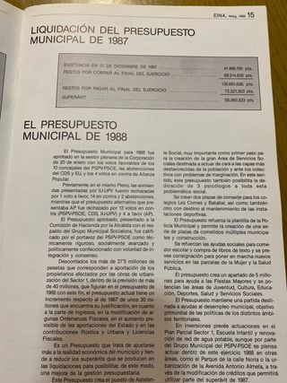Boletín Municipal L'Alcúdia 1988