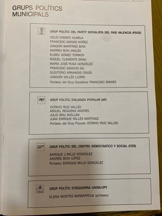 Boletín Municipal L'Alcúdia 1988