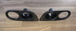 Soportes antinieblas carbono paragolpes BMW E46 M3