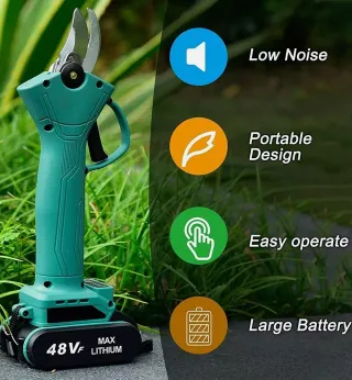 Forbice Elettrica con 2 Batteria Giardinaggio
