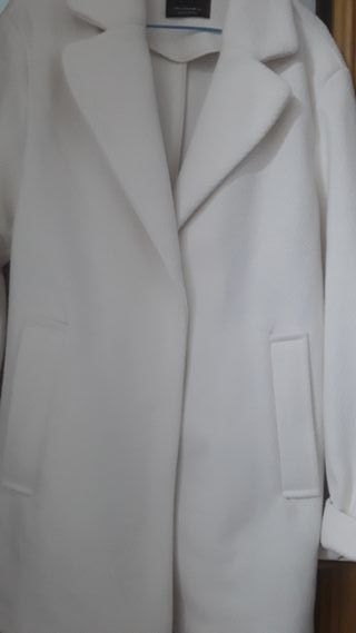 Abrigo blanco mujer