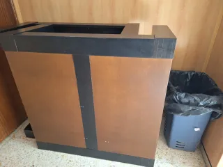 2 tavoli bassi da salotto in legno, nero, marrone