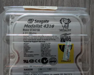 Disco duro retro Seagate Medalist 4310 – 4.3 GB