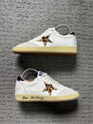 Golden Goose Ballstar Blancas con Animal Print