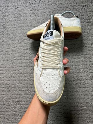 Golden Goose Ballstar Blancas con Animal Print