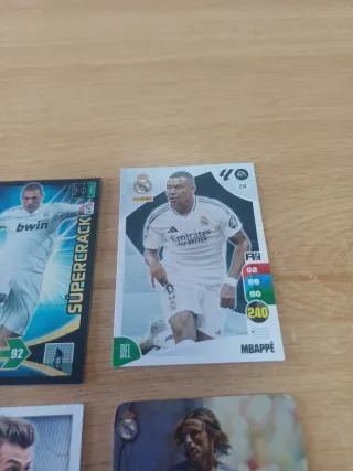 Cromos Fútbol Real Madrid Benzema Mbappé Bale