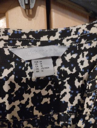 Vestido estampado H&M talla 44