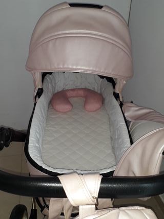 Carro de bebé rosa 2 piezas