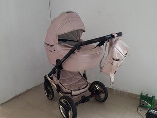 Carro de bebé rosa 2 piezas