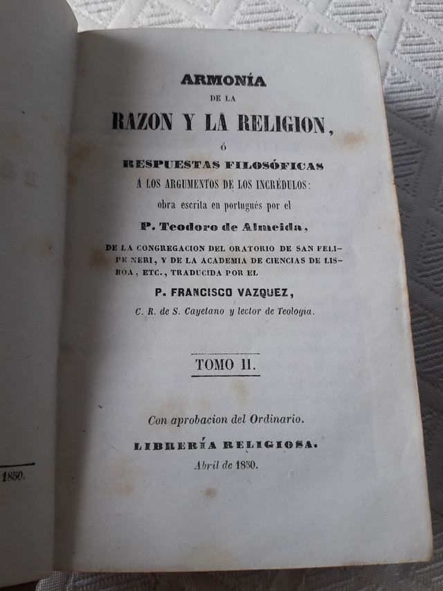 ARMONIA DE LA RAZON Y LA RELIGION