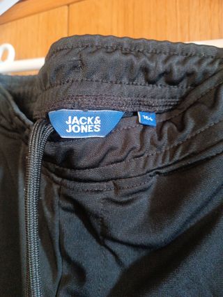 Pantalón chándal chico Jack & Jones negro Talla 14