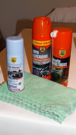 Pack Cuidado Coche: Limpiador y Aceite Multiusos