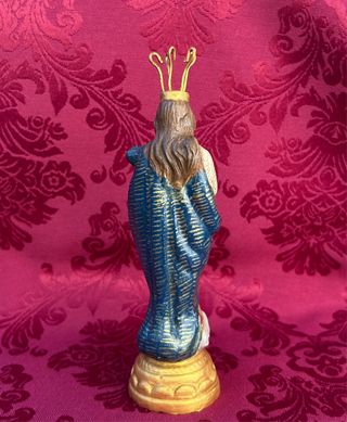 Antigua Virgen Barro Terracota