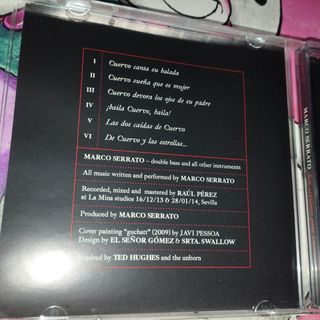 Marco Serrato 6 Canciones Para Cuervo CD