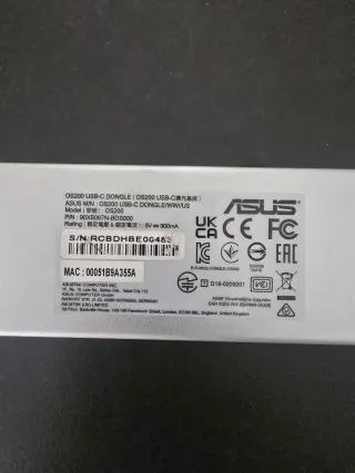 Adaptador USB-C Asus OS200