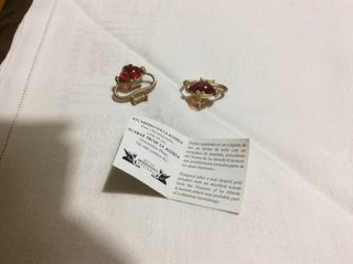 Pendientes Aldeasa Baño Oro 750 Cristal Swarovski