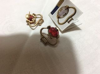 Pendientes Aldeasa Baño Oro 750 Cristal Swarovski