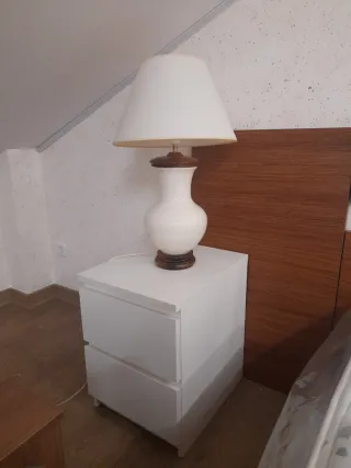 Lámparas de mesa cerámica y madera. Marca Marinisa