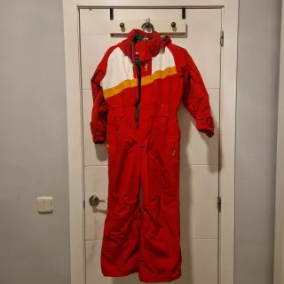 Mono de nieve infantil rojo