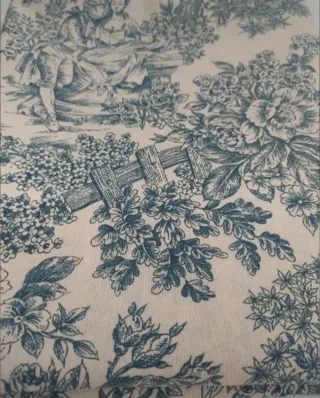 Tela loneta diseño Toile de Jouy