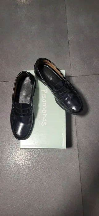 Zapatos niña Pisamondas azul marino