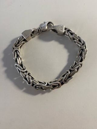 Pulsera de plata estilo bizantino
( pesó 88gramos)