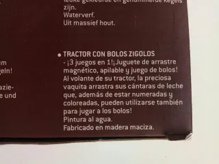 Tractor Janod Zigolos Juego Madera Nuevo