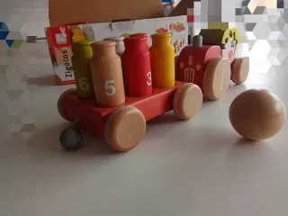 Tractor Janod Zigolos Juego Madera Nuevo