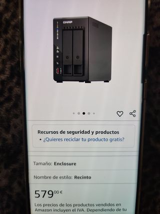 QNAP TS-253E-8G NAS-Server Negro