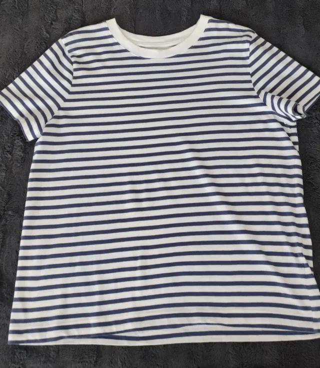 Camiseta Rayas Mujer Manga Corta