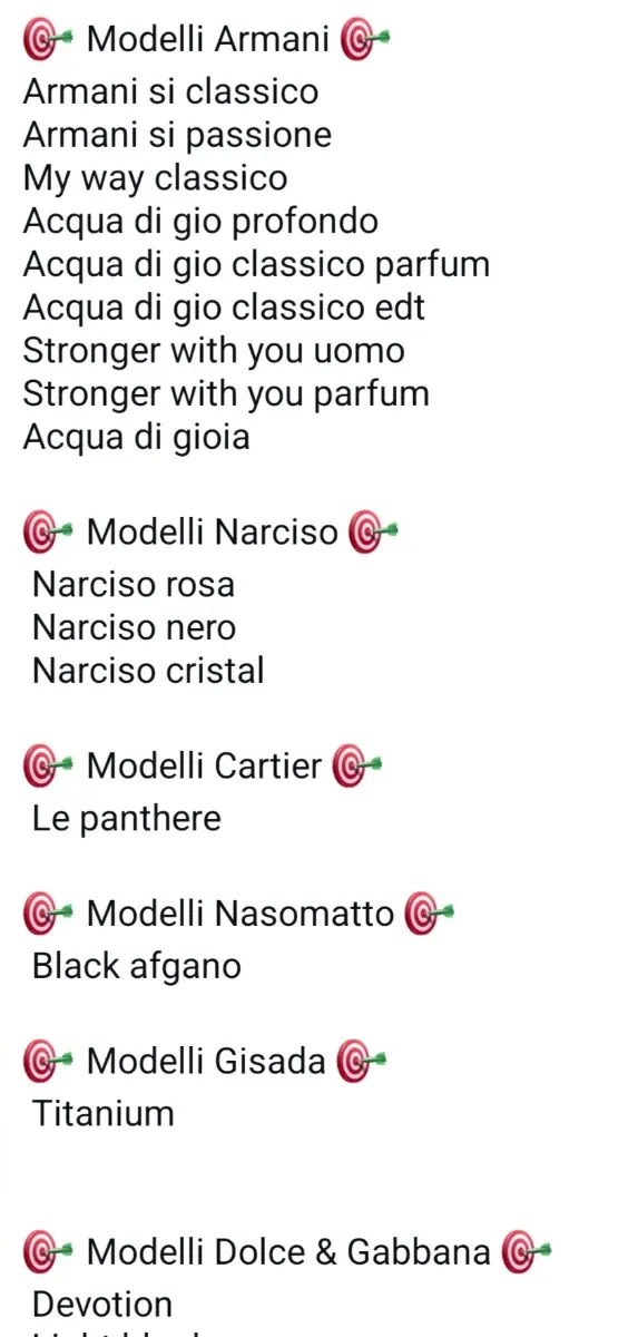 Profumi multibrand. Nuovi.