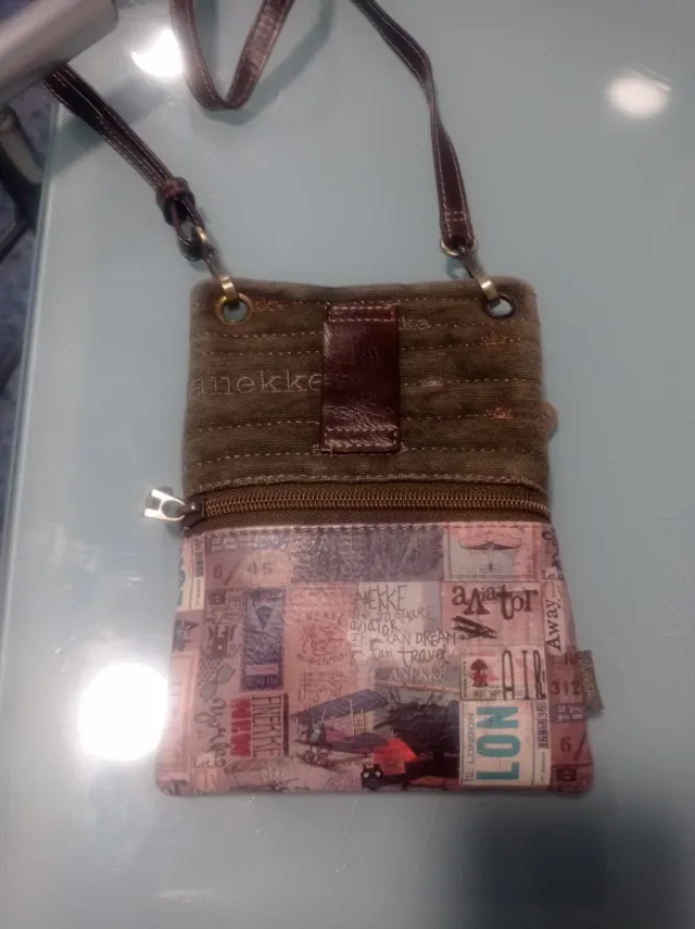 Bolso Anekke verde y multicolor